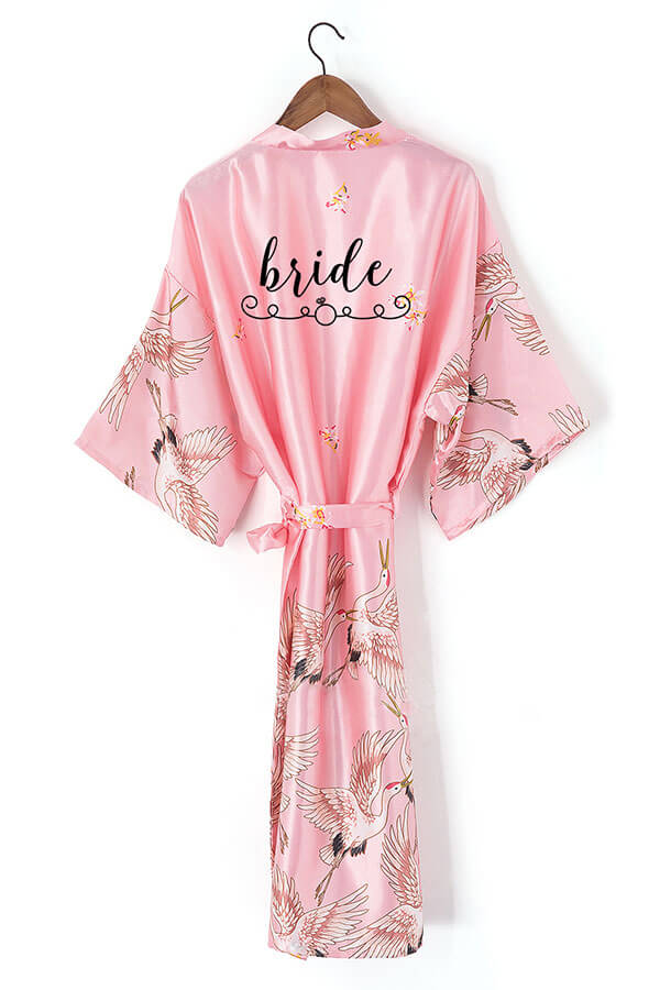 Personalized Printed Bride &amp; Bridesmaid Robes