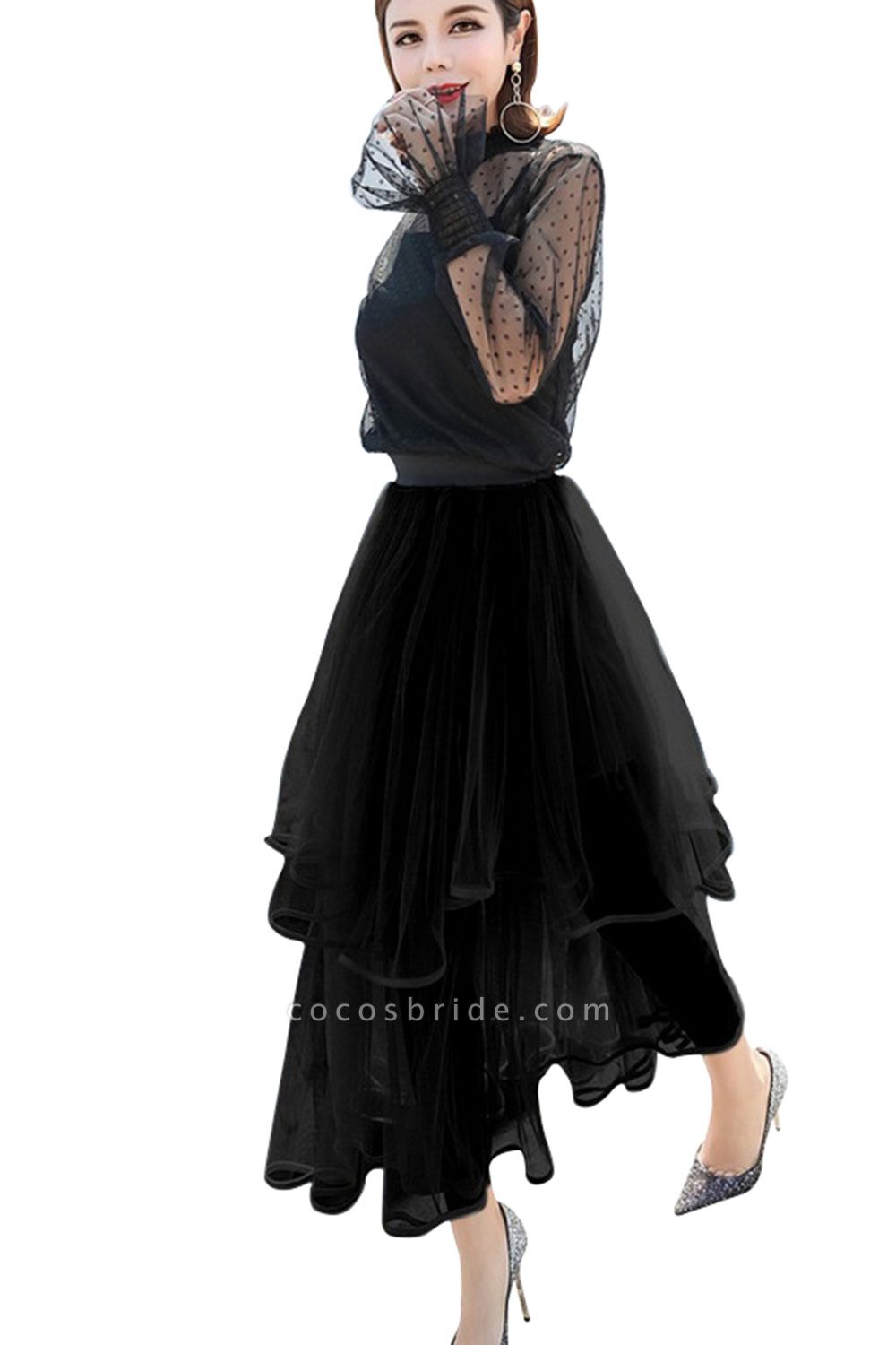 Black Petticoat with Layers