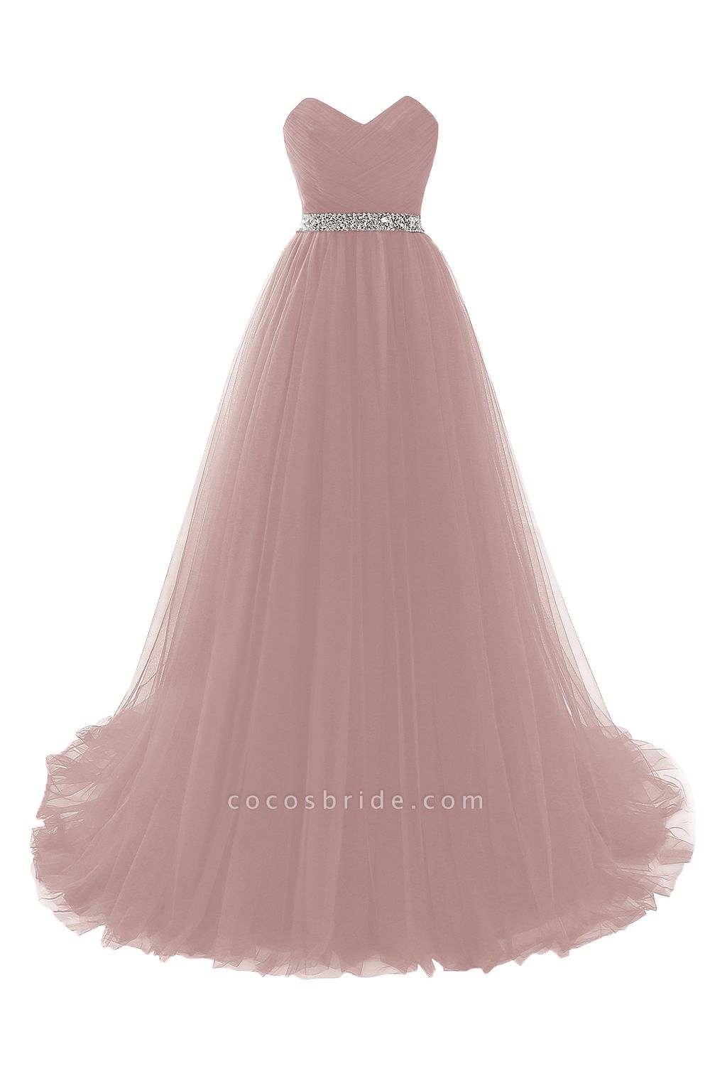 Glorious Strapless Organza A-line Evening Dress