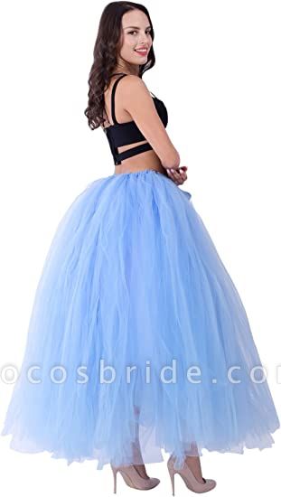 Rainbow ballet skirt Ankle Length tulle skirt girl colorful Halloween clothing ballet Dress