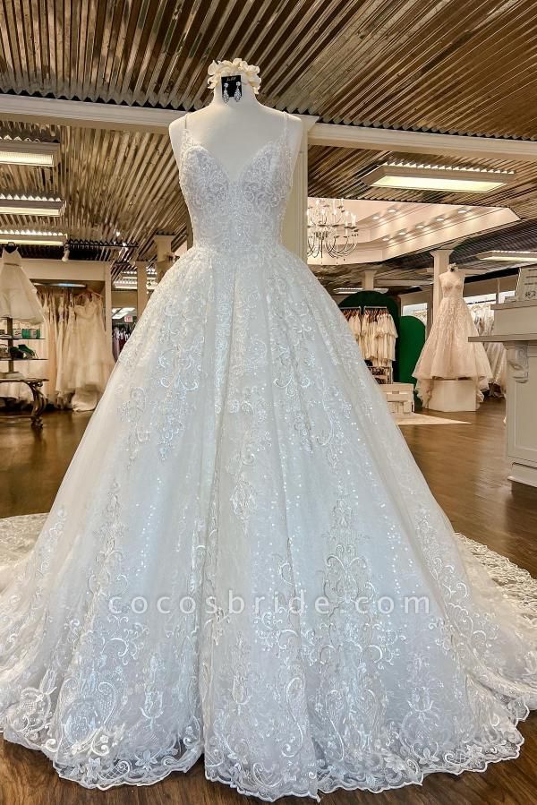 Schöne Brautkleider A Linie | Hochzeitskleider Spitze