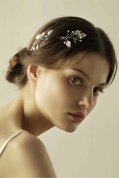 Beautiful Alloy Daily Wear Hairpins Headpiece with Imitation Pearls_4