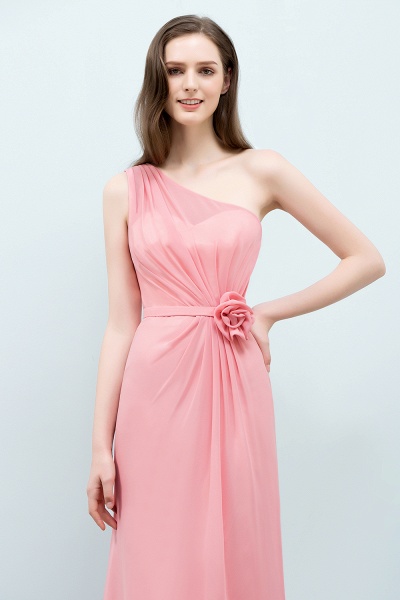 One Shoulder Mermaid Floor Length Bridesmaid Dress_6