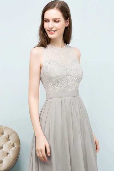 Lace A-line Floor Length Bridesmaid Dress_8