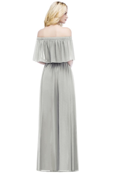 Chic Bateau Chiffon A-line Evening Dress_10