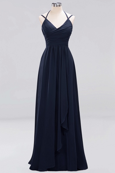 A-line Chiffon Spaghetti Straps Sleeveless Ruffles Floor-Length Bridesmaid Dresses_27