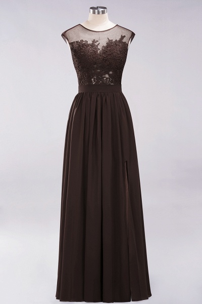 A-line Chiffon Lace Jewel Sleeveless Floor-Length Bridesmaid Dresses with Appliques_11