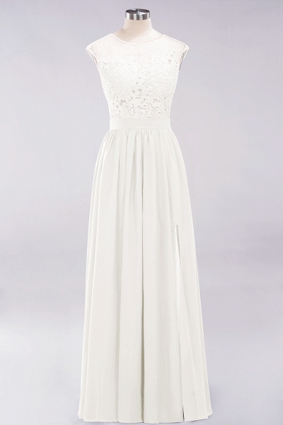 A-line Chiffon Lace Jewel Sleeveless Floor-Length Bridesmaid Dresses with Appliques_2