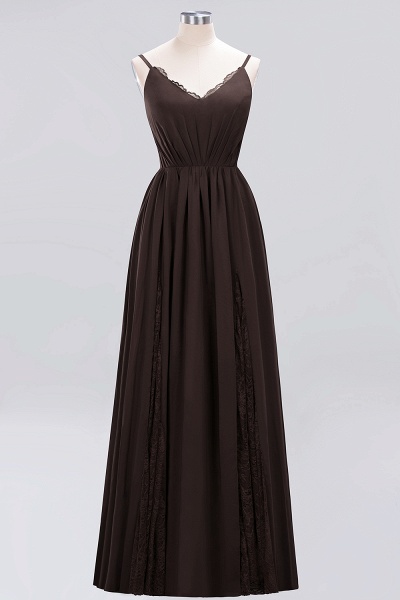 BM0213 A-Line Chiffon V-Neck Spaghetti Straps Long Bridesmaid Dress_11