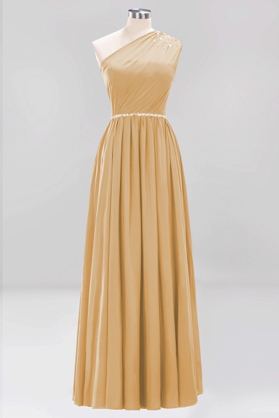 Elegant A-Line Burgundy Chiffon One-Shoulder Sleeveless Ruffles Floor-Length Bridesmaid Dresses with Beadings_13