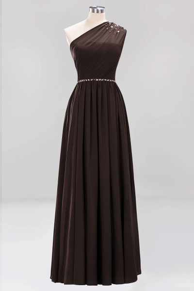 Elegant A-Line Burgundy Chiffon One-Shoulder Sleeveless Ruffles Floor-Length Bridesmaid Dresses with Beadings_11