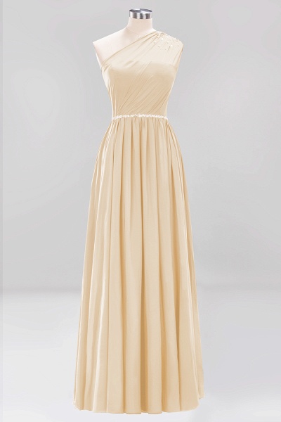 Elegant A-Line Burgundy Chiffon One-Shoulder Sleeveless Ruffles Floor-Length Bridesmaid Dresses with Beadings_14