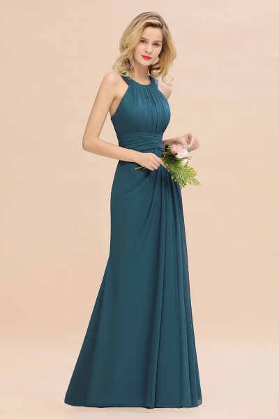 Long A-line Halter Chiffon Backless Floor-length Bridesmaid Dresses_55