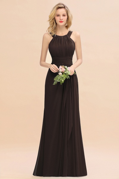 Long A-line Halter Chiffon Backless Floor-length Bridesmaid Dresses_11