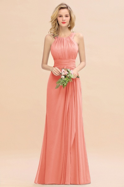 Long A-line Halter Chiffon Backless Floor-length Bridesmaid Dresses_45