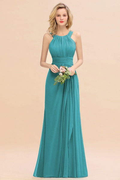 Long A-line Halter Chiffon Backless Floor-length Bridesmaid Dresses_32