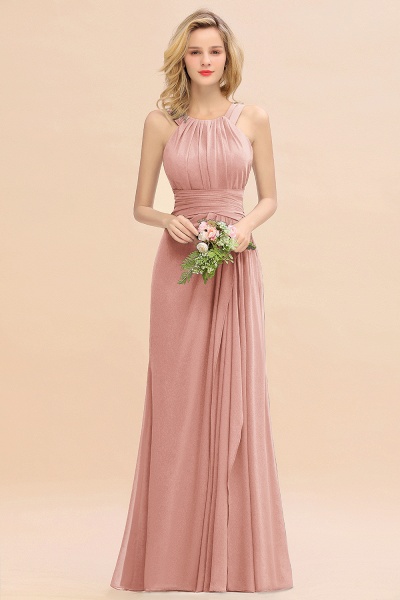 Long A-line Halter Chiffon Backless Floor-length Bridesmaid Dresses_50