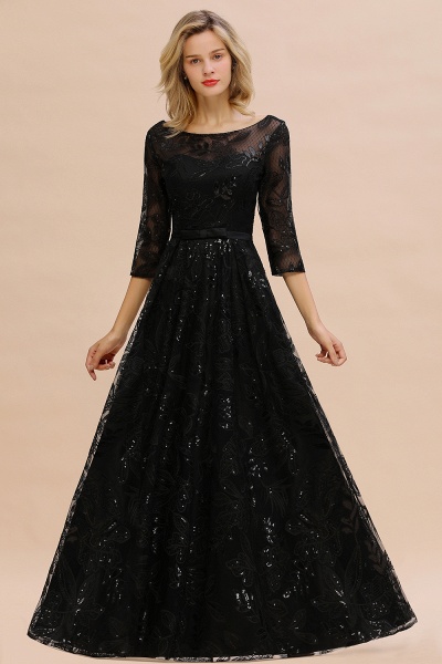 Excellent Jewel Tulle A-line Prom Dress_5