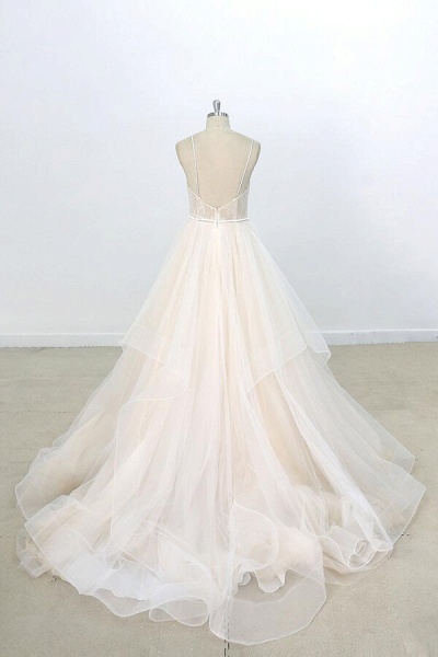 Eye-catching Appliques Tulle A-line Wedding Dress_5