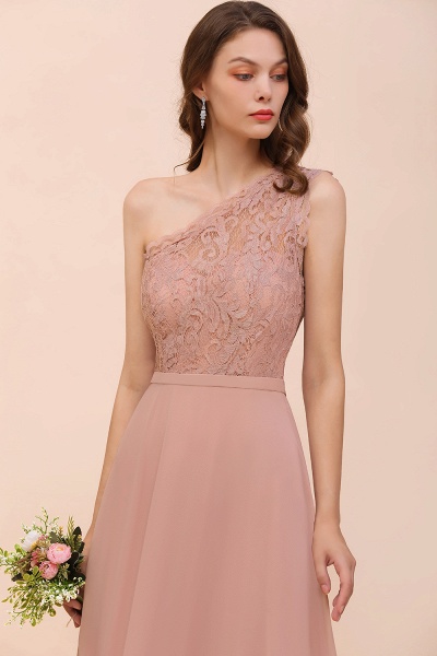 Classy One Shoulder Appliques Lace Floor-length A-Line Chiffon Bridesmaid Dress_58