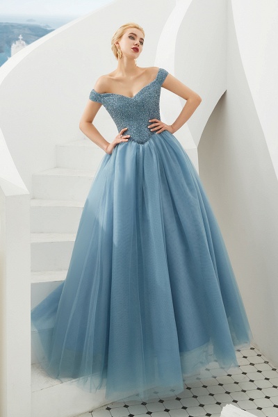 Glorious Off-the-shoulder Tulle A-line Prom Dress_15