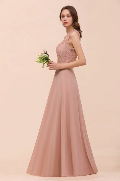 Classy One Shoulder Appliques Lace Floor-length A-Line Chiffon Bridesmaid Dress_55
