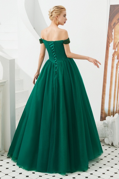 Glorious Off-the-shoulder Tulle A-line Prom Dress_10