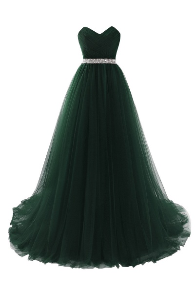 Glorious Strapless Organza A-line Evening Dress_7