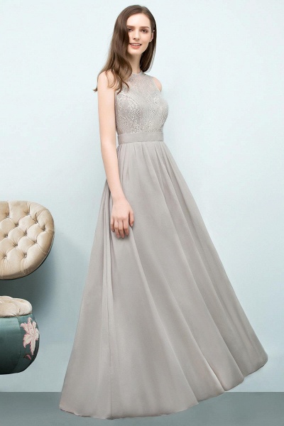 Lace A-line Floor Length Bridesmaid Dress_1