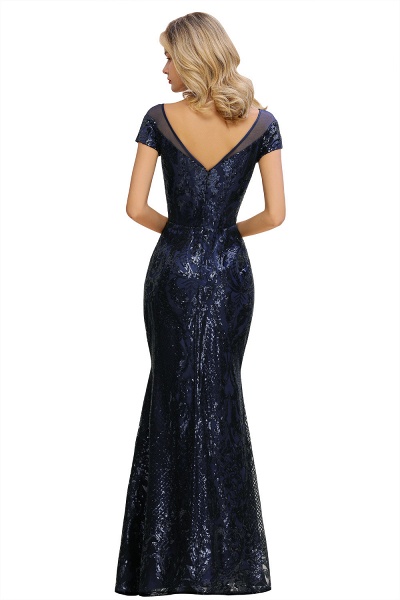 Elegant Jewel Tulle Mermaid Prom Dress_16
