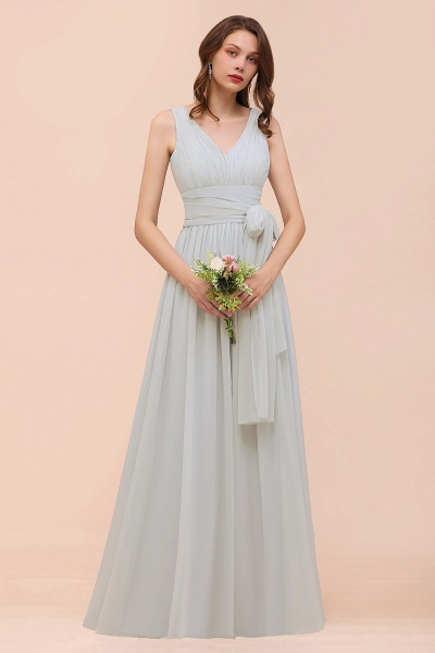 Infinity Soft Chiffon A-Line Wedding Guest Dress Floor Length Bridesmaid Dress_4