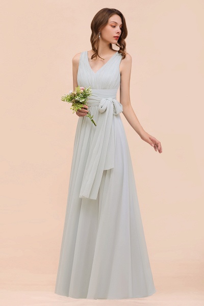 Infinity Soft Chiffon A-Line Wedding Guest Dress Floor Length Bridesmaid Dress_7