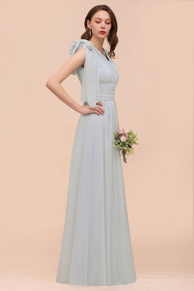 Infinity Soft Chiffon A-Line Wedding Guest Dress Floor Length Bridesmaid Dress_6
