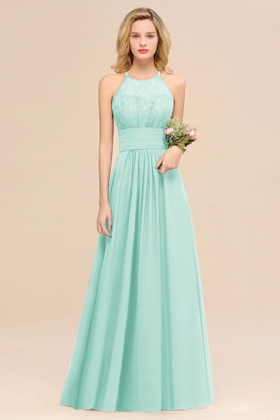 BM0766 Elegant Halter Ruffles Sleeveless Grape Lace Bridesmaid Dresses Affordable_36