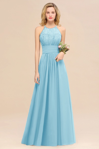 BM0766 Elegant Halter Ruffles Sleeveless Grape Lace Bridesmaid Dresses Affordable_23