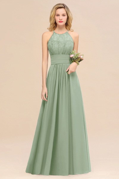 BM0766 Elegant Halter Ruffles Sleeveless Grape Lace Bridesmaid Dresses Affordable_41
