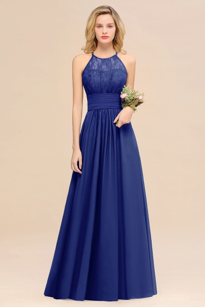 BM0766 Elegant Halter Ruffles Sleeveless Grape Lace Bridesmaid Dresses Affordable_26