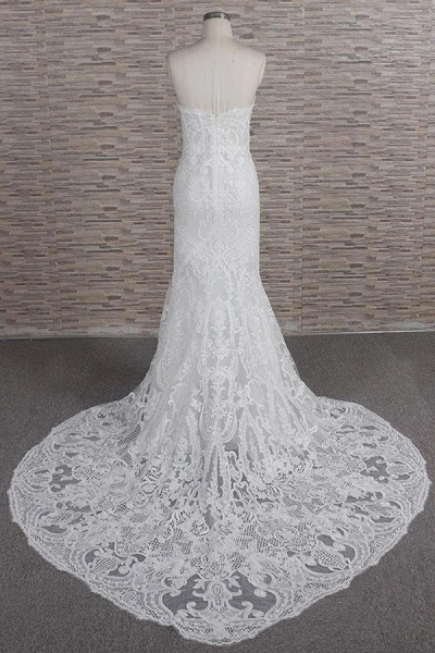 Stunning Strapless Appliques A-line Wedding Dress_3