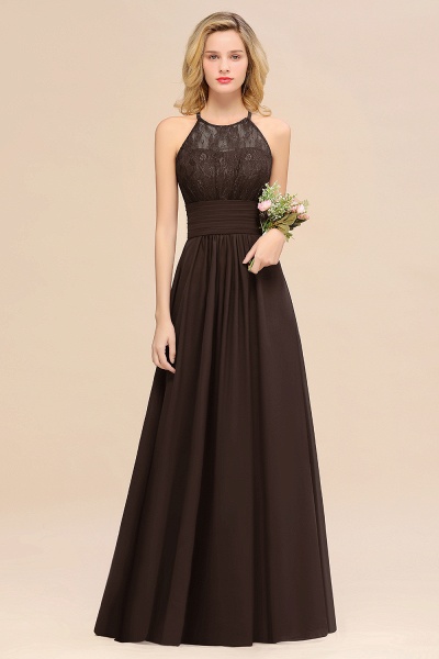 BM0766 Elegant Halter Ruffles Sleeveless Grape Lace Bridesmaid Dresses Affordable_11
