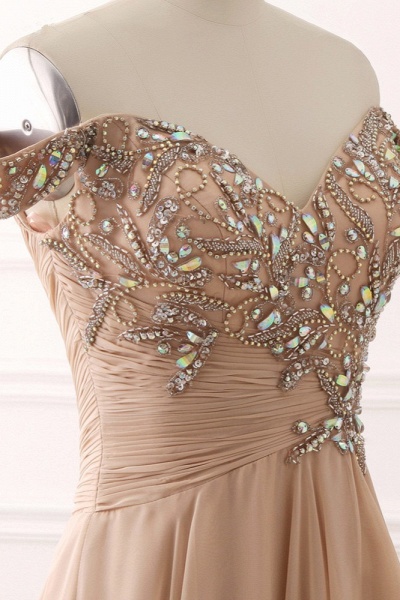 Long A-Line Off-the-shoulder Crystal Beading Ruffles Chiffon Prom Dress_6