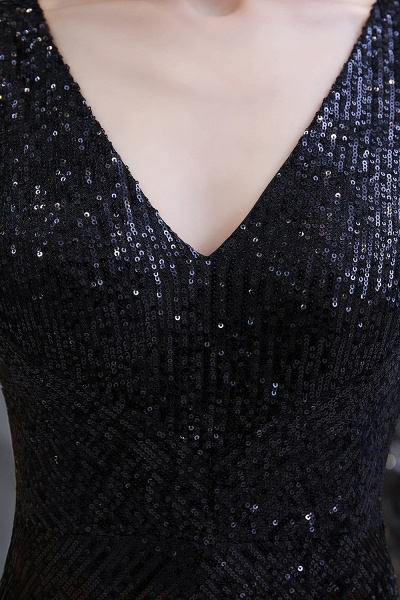 Sexy Shining V-neck Sleeveless Prom Jumpsuit with Silver Sequins_21