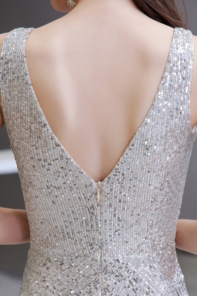Sexy Shining V-neck Sleeveless Prom Jumpsuit with Silver Sequins_23