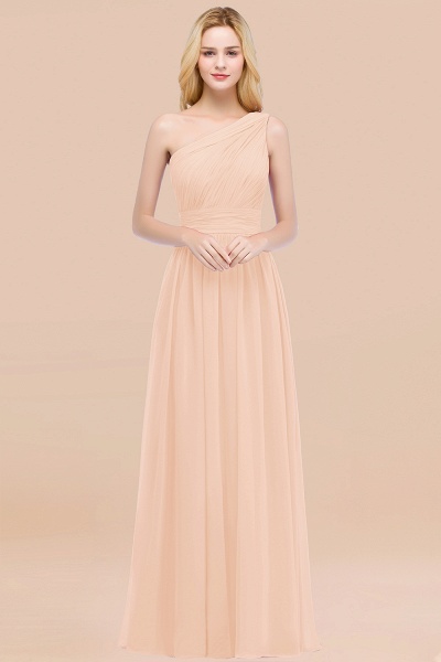 Elegant A-Line Chiffon One-Shoulder Sleeveless Ruffles Floor-Length Bridesmaid Dresses_5