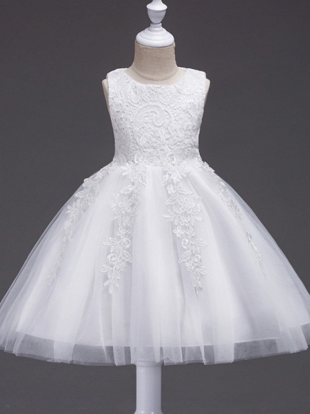 Princess Knee Length Party / Ivory Flower Girl Dresses | Cocosbride