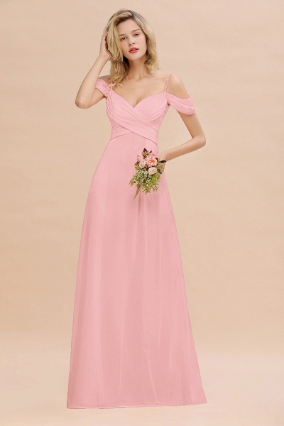 BM0786 Spaghetti Straps Sweetheart Ruffles Bridesmaid Dress_4