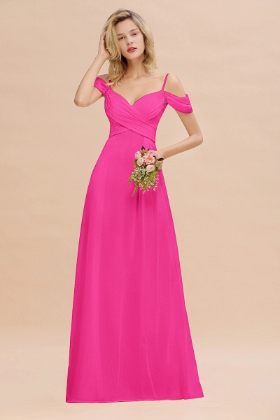 BM0786 Spaghetti Straps Sweetheart Ruffles Bridesmaid Dress_9