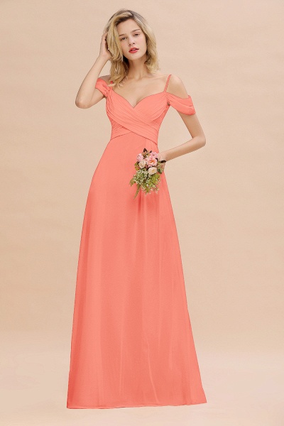 BM0786 Spaghetti Straps Sweetheart Ruffles Bridesmaid Dress_45