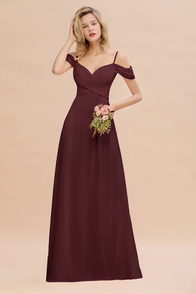 BM0786 Spaghetti Straps Sweetheart Ruffles Bridesmaid Dress_47