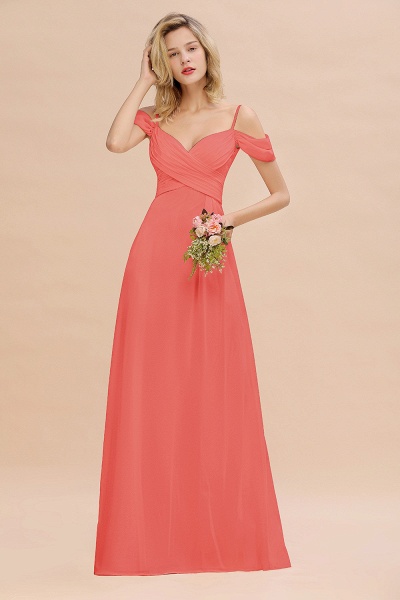 BM0786 Spaghetti Straps Sweetheart Ruffles Bridesmaid Dress_7