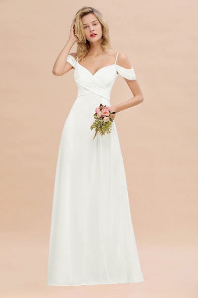 BM0786 Spaghetti Straps Sweetheart Ruffles Bridesmaid Dress_2